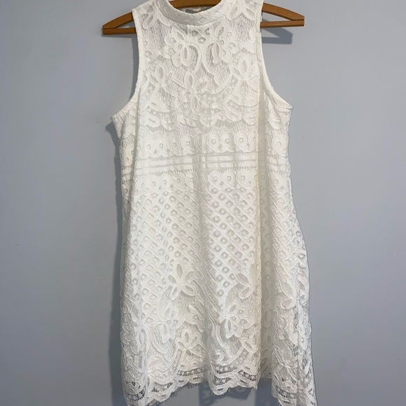 Love Fire White‎ Halter Sheath Mini Dress - Picture 1 of 8